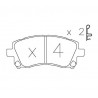 Plaquettes de Frein Avant Subaru Impreza 1996-1998