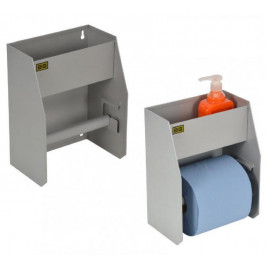 Poste de rangement produits pour nettoyage des mains petit format