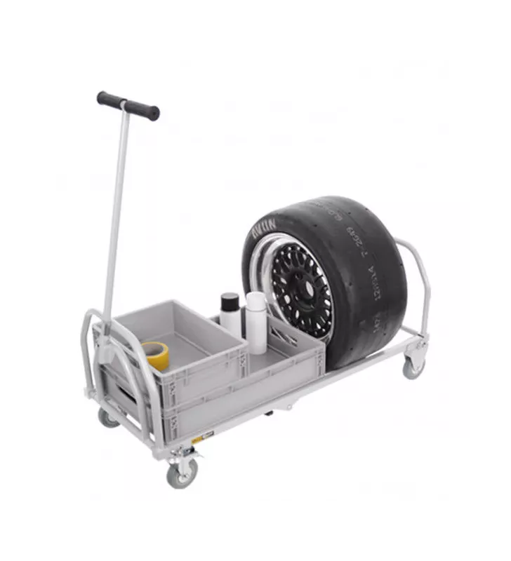 Chariot de Stand Pliable Gris