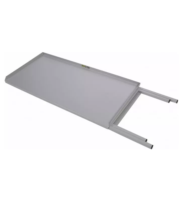 Table acier pliant grise