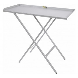 Table acier pliant grise