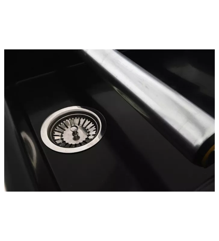 Bac lavage de roue acier noir