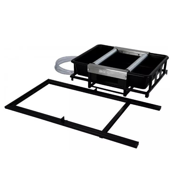 Bac lavage de roue acier noir