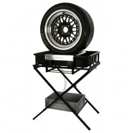 Bac lavage de roue acier noir