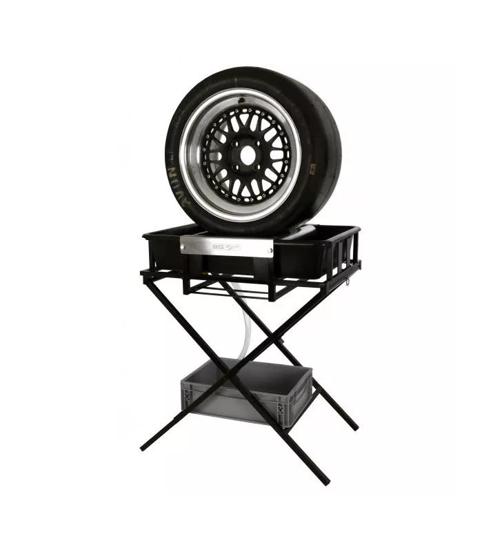 Bac lavage de roue acier noir