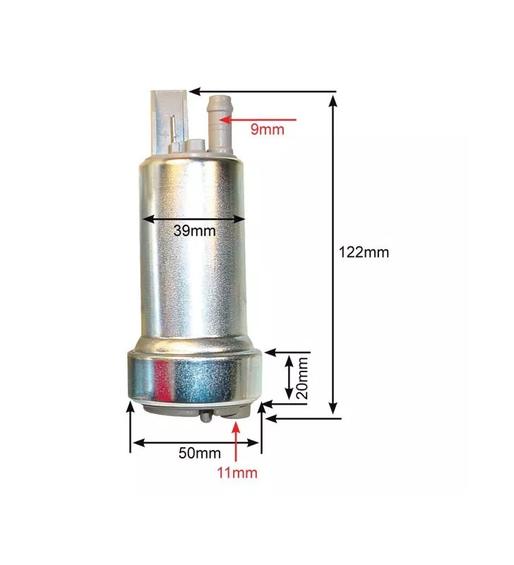 Kit Pompe à Essence Immergée WALBRO Mini 3b:390Lh Maxi 7.5b:510L/h