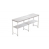 Table pliante acier double