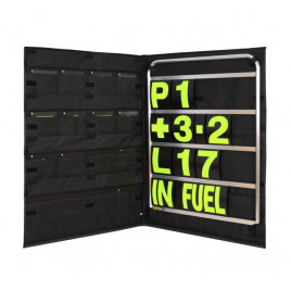 Kit panneautage alu avec chiffres jaunes et sac de rangement
