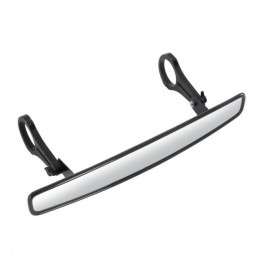 Rétroviseur intérieur grand angle 15 pouces en alu, verre et ABS, vendu avec support diamètre 44,5mm et kit réduction 