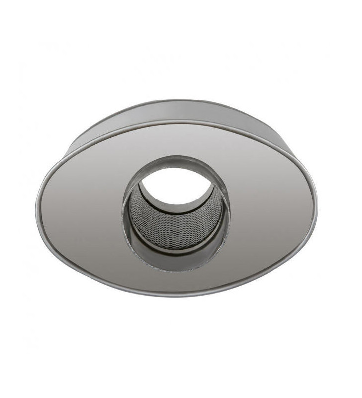 Silencieux intermédiaire coupe-feu inox ovale dia 63.50mm