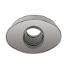 Silencieux intermédiaire coupe-feu inox ovale dia 63.50mm