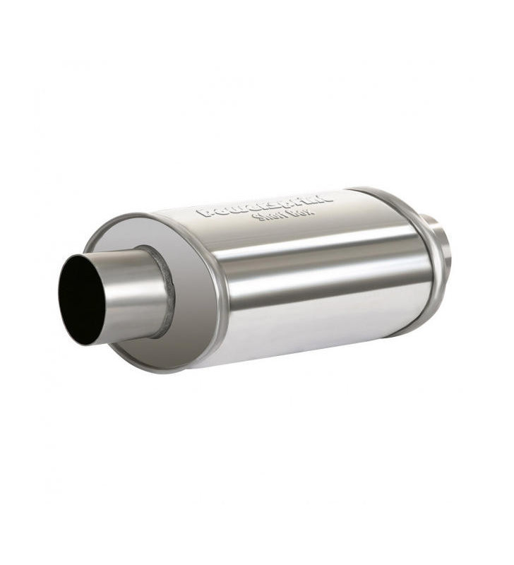 Silencieux intermédiaire coupe-feu inox ovale dia 63.50mm