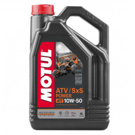Huile 10W50 MOTUL ATV SXS POWERT 4 Temps Bidon De 4L