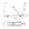 Cric AC Hydraulique Professionnel 1.3 T