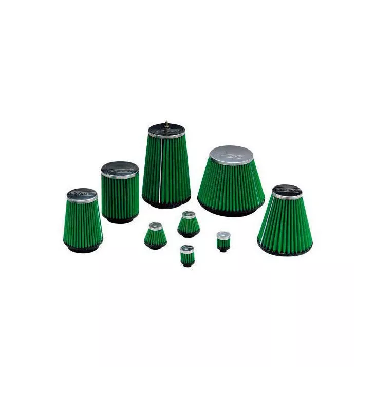 Filtre À Air Conique GREEN FILTER Diamètre Sortie 65mm, Cone 100x75mm Hauteur 130