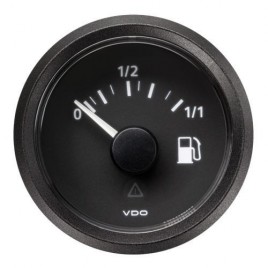 Manomètre VDO Niveau Essence Viewline Levier Diamètre 52 Fond Noir