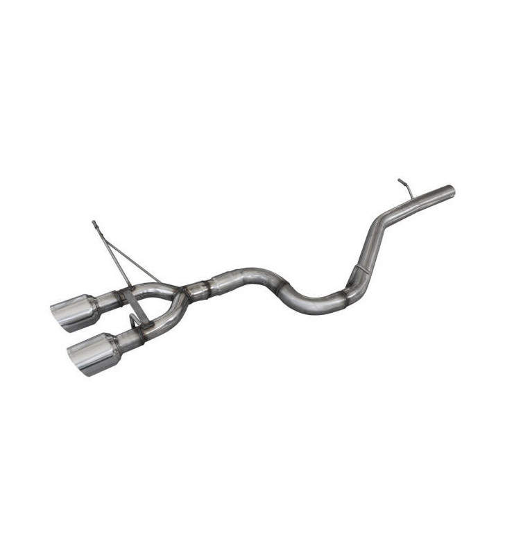 Echappement  RMS en Inox Sans Silencieux Arrière 2X102 RACING VOLKSWAGEN GOLF 6 2.0 R TSI 4MOTION 270CV Après 2010