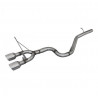 Echappement  RMS en Inox Sans Silencieux Arrière 2X102 RACING VOLKSWAGEN GOLF 6 2.0 R TSI 4MOTION 270CV Après 2010