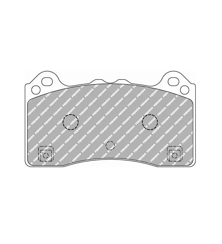 Plaquettes de frein Ferodo DS2500 avant pour Ford Focus 2.3 RS AWD 07.15 - étrier Brembo