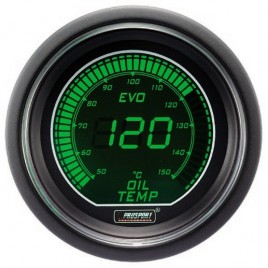 Manomètre Digital Pro-Sport Température d'Huile 52mm150°C Vert/Blanc