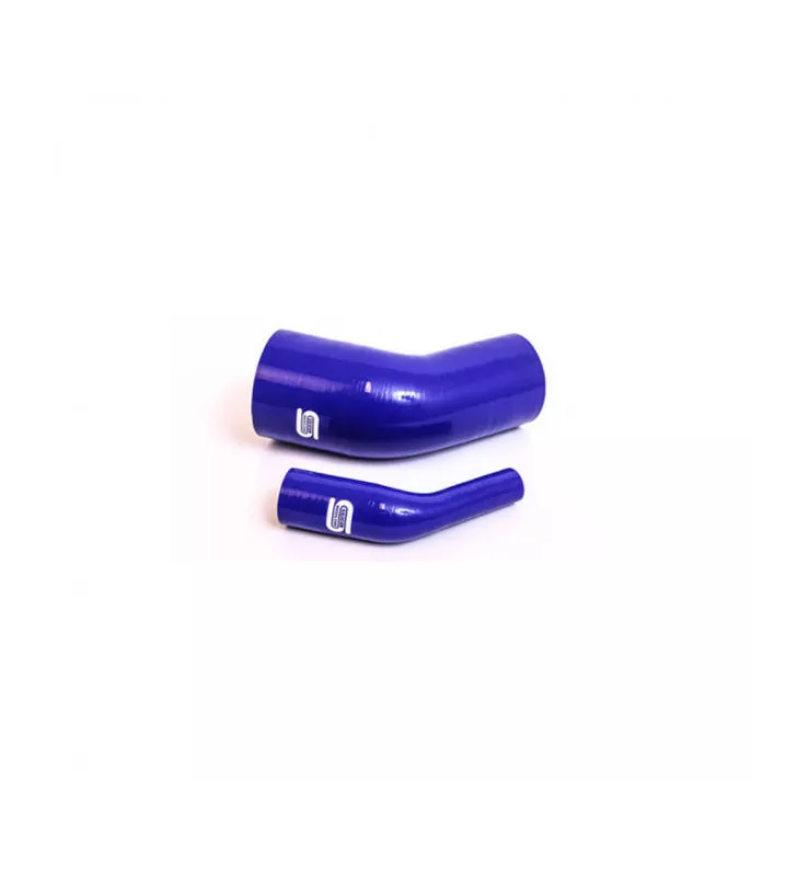Réducteur en Silicone coudé à 45° 51-45mm Bleu