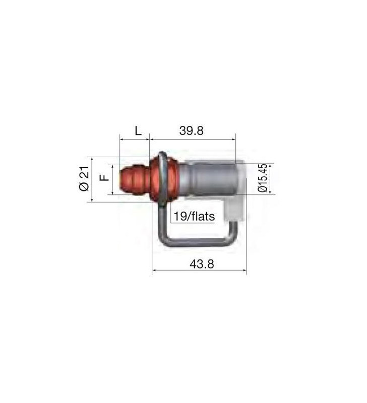 Coupleur Mâle 9/16 JIC FIA Essence Dash 6