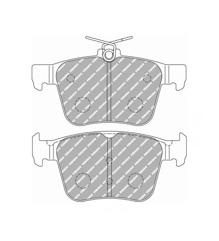 Plaquettes de Frein Ferodo DS2500 Arrière pour Audi A3 S3 Quattro 02.13 - Etrier ATE