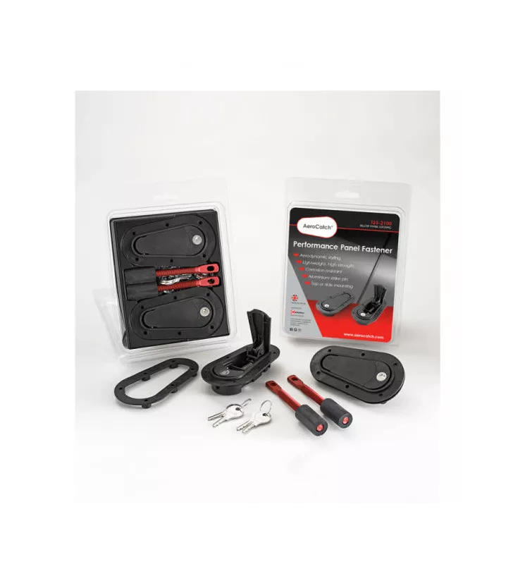 Attache Capot Aerocatch® fixation Dessous Clé x2