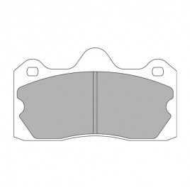 Plaquettes de Frein Ferodo DS1.11 Arrière pour Lotus Evora 3.5 05.09 - Etrier Ap Racing 
