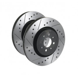 Disques de Frein Tarox Avant Ventilés Finition SJ Percés et Rainurés Mitsubishi Lancer Evo I/II/III 88-96
