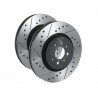 Disques de Frein Tarox Avant Ventilés Finition SJ Percés et Rainurés Mitsubishi Lancer Evo I/II/III 88-96