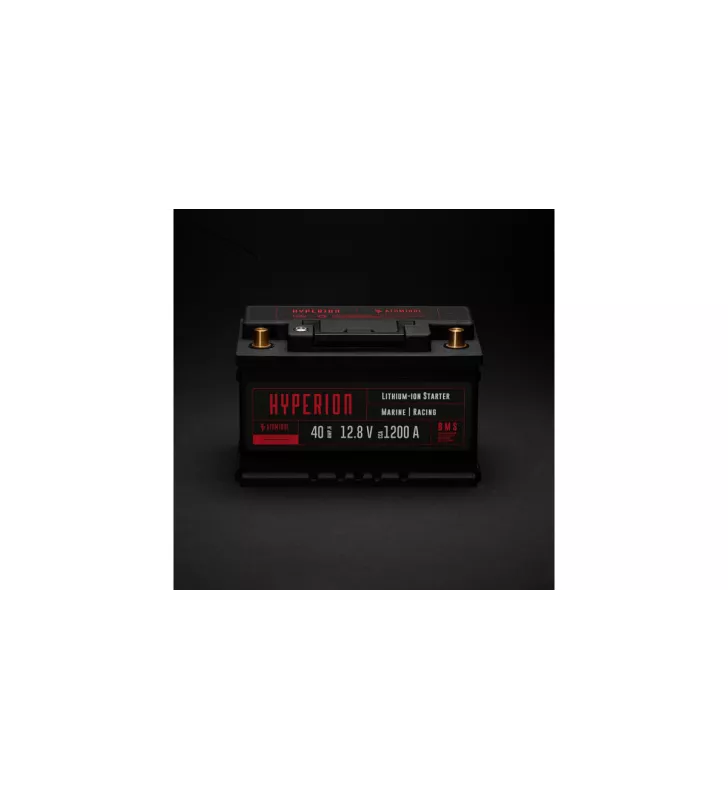 Batterie Lithium Atomique Batteries Hyperion 40-T6 Lithium-Ion LiFePO4 12V Haute Performance 40Ah