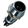 Mini Voyant LED Rouge / Chrome