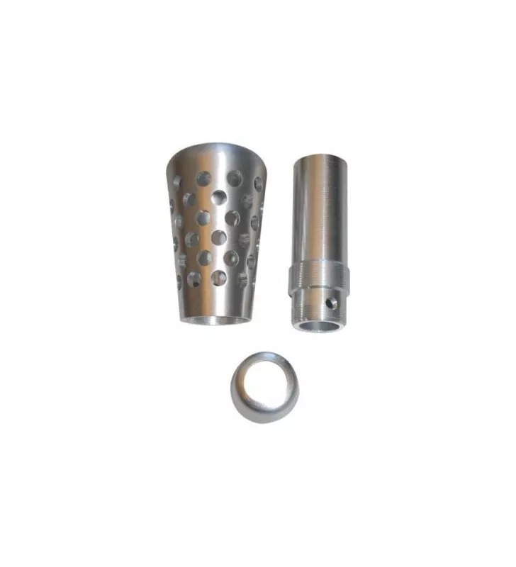 Pommeau Alu F2000 Silver 90mm