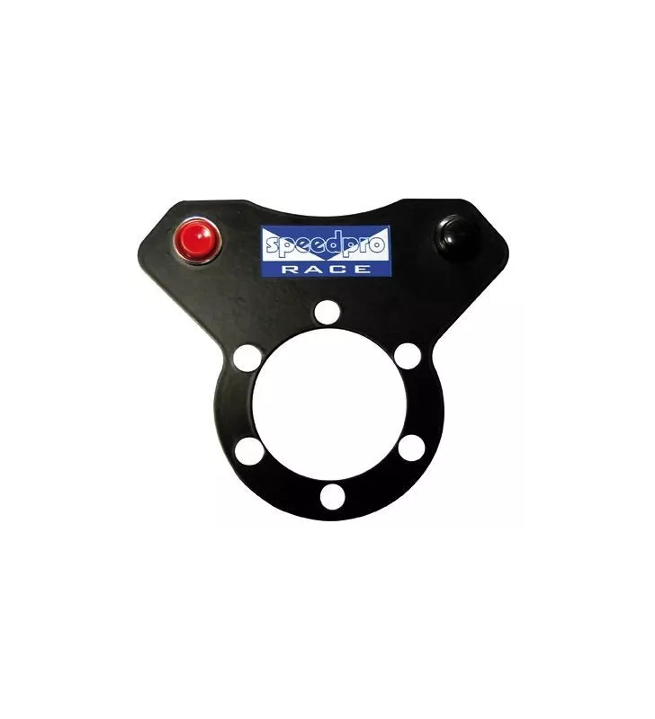 Platine pour Volant  Alu 2mm 2 Boutons