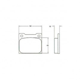 Plaquettes de Frein PFC 0044 01 15mm Girling/Arrière Citroën