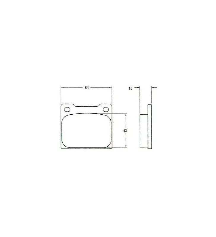 Plaquettes de Frein PFC 0044 01 15mm Girling/Arrière Citroën