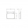 Plaquettes de Frein PFC 0044 01 15mm Girling/Arrière Citroën