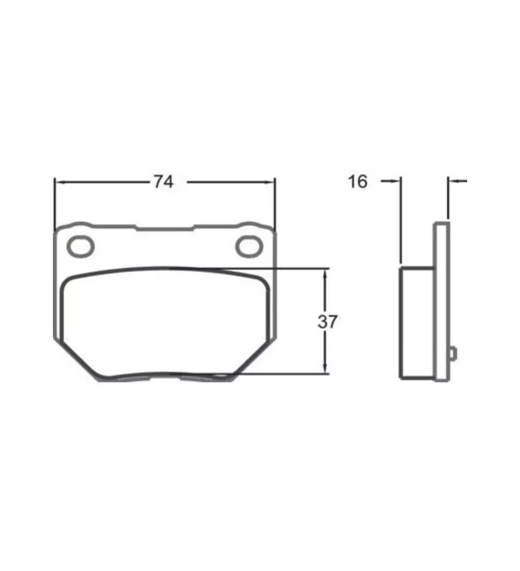 Plaquettes de Frein PFC Arrière Subaru GT 16mm