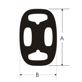 Silent-Bloc Powerflex Echappement 68/44mm