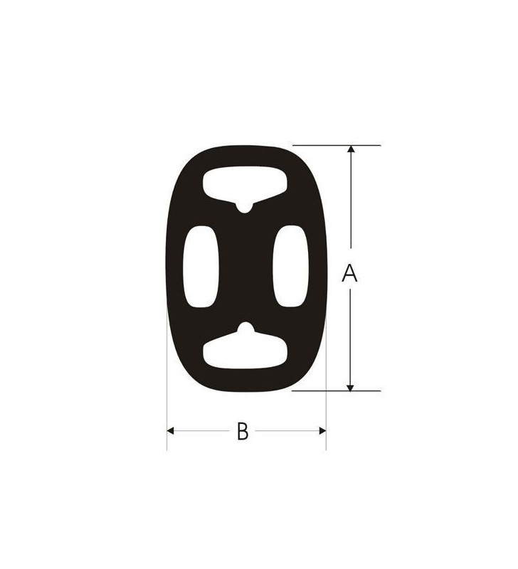 Silent-Bloc Powerflex Echappement 68/44mm