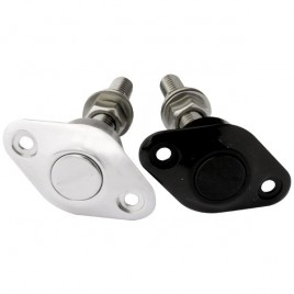 Push clip Z 1.06" aluminium poli