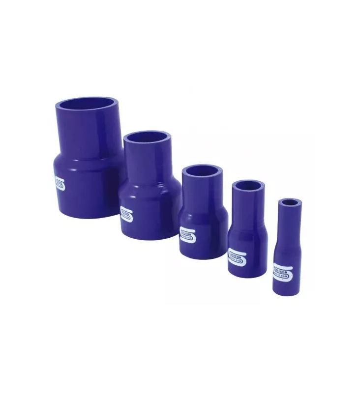 Réducteur Droit Silicone Silicon Hoses 102-76mm Bleu