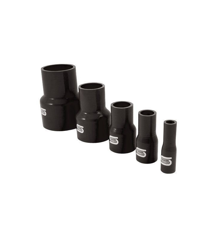Réducteur Droit Silicone Silicon Hoses 45-38mm Noir