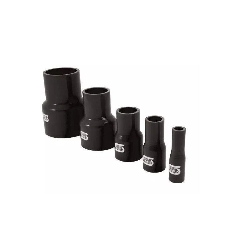 Réducteur Droit Silicone Silicon Hoses 76-51mm Noir