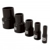 Réducteur Droit Silicone Silicon Hoses 76-63mm Noir