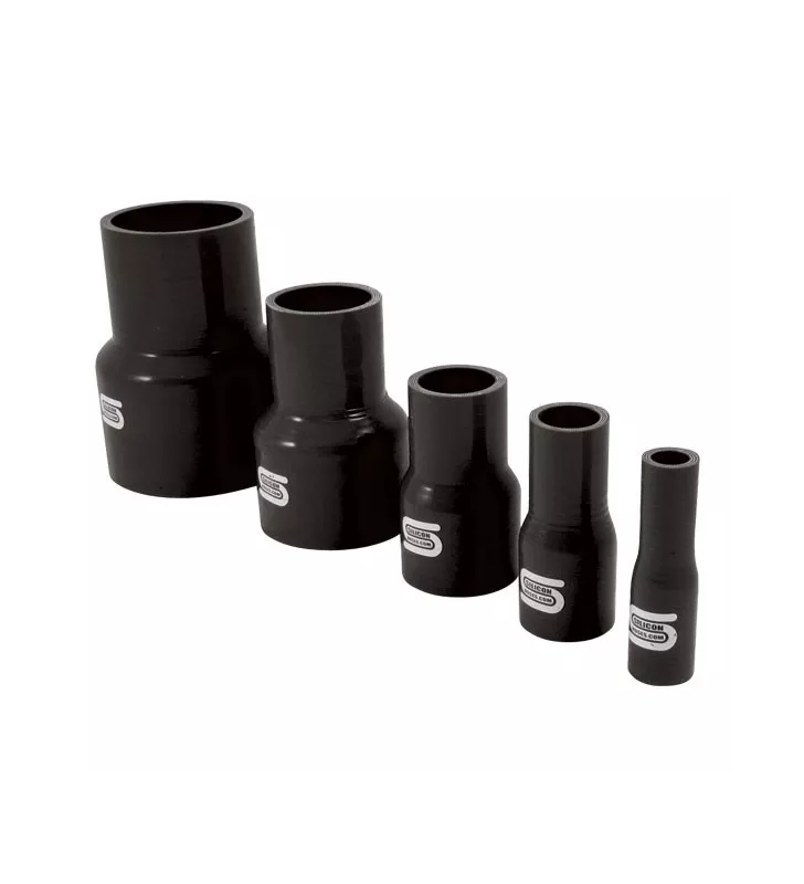 Réducteur Droit Silicone Silicon Hoses 76-60mm Noir