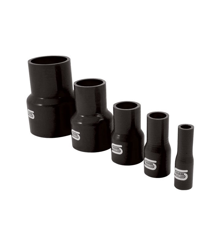 Réducteur Droit Silicone Silicon Hoses 80-60mm Noir