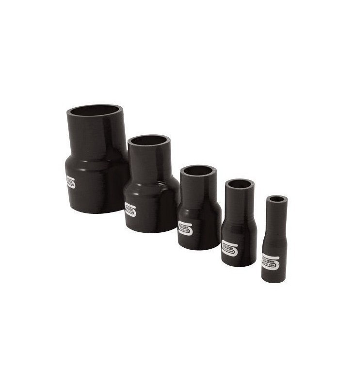 Réducteur Droit Silicone Silicon Hoses 63-57mm Noir