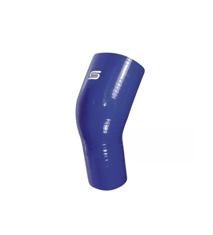 Coude Réducteur Silicone Silicon Hoses 63-51mm 45° Bleu